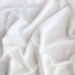 Load image into Gallery viewer, 4YD 18IN REMNANT; Off White Textured Stripe Rayon
