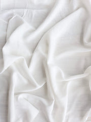 Load image into Gallery viewer, 4YD 18IN REMNANT; Off White Textured Stripe Rayon