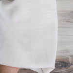 Load image into Gallery viewer, 4YD 18IN REMNANT; Off White Textured Stripe Rayon
