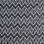 Load image into Gallery viewer, Black Chevron Crochet Lace
