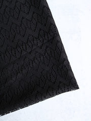 Load image into Gallery viewer, Black Chevron Crochet Lace
