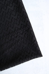 Black Chevron Crochet Lace