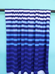 Load image into Gallery viewer, FLAWED White/Powder/Cornflower/Lapis K-Deer Signature Stripe Athletic Nylon/Spandex
