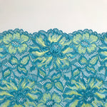 Load image into Gallery viewer, Blue &amp; Yellow 6.75&quot; Wide Stretch Lace
