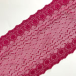 Load image into Gallery viewer, Dark Pink 7.5&quot; Wide Stretch Lace
