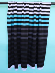 Load image into Gallery viewer, FLAWED Cloud/Neon Blue/Silver/Lead K-Deer Signature Stripe Athletic Nylon/Spandex
