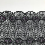 Load image into Gallery viewer, Black &amp; Purple 6.5&quot; Wide Stretch Lace
