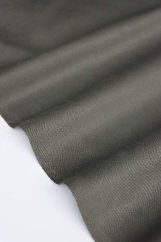 Tate Olive Sanded Bottom Weight Twill