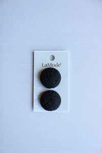 1" Passementerie Black Buttons | LaMode