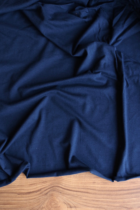 Navy 10oz Cotton Spandex Jersey