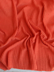 Load image into Gallery viewer, Pumpkin Brushed Waffle Sweater Knit