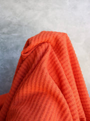 Load image into Gallery viewer, Pumpkin Brushed Waffle Sweater Knit