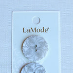 Load image into Gallery viewer, 1" Art Nouveau Flower Pearl Buttons | LaMode
