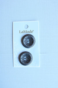 1" Antique Silver Buttons | LaMode