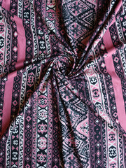 Load image into Gallery viewer, Rose Alexi Vertical Stripe Double Brushed Poly
