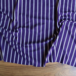 Load image into Gallery viewer, Plum Vertical Stripe Double Brushed Poly
