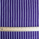 Load image into Gallery viewer, Plum Vertical Stripe Double Brushed Poly

