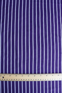 Plum Vertical Stripe Double Brushed Poly