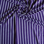 Load image into Gallery viewer, Plum Vertical Stripe Double Brushed Poly
