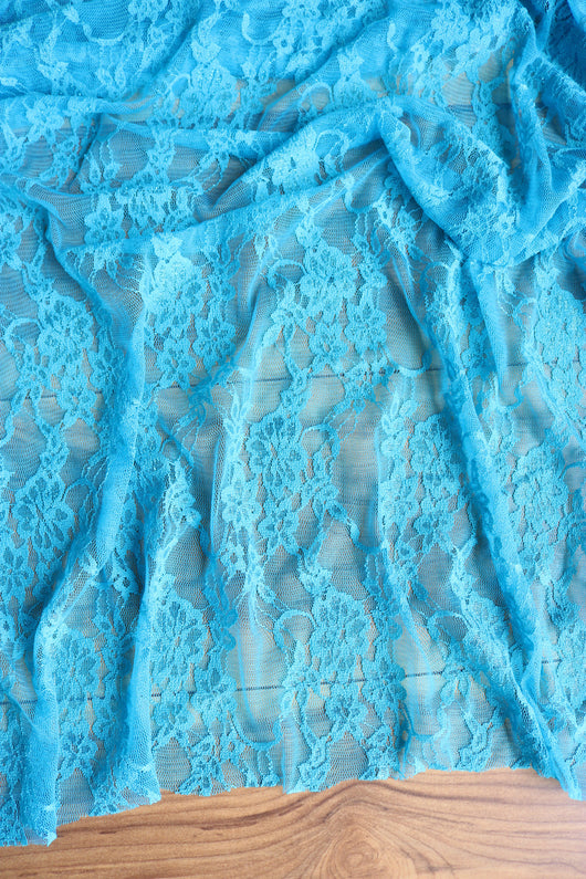 Turquoise Stretch Lace