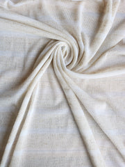 Load image into Gallery viewer, Ivory &amp; Oatmeal  Linen Jacquard Sweater Knit