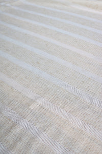 Ivory & Oatmeal  Linen Jacquard Sweater Knit