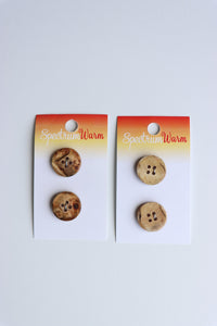 3/4" Natural Wood Buttons | LaMode