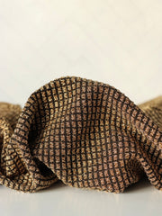 Load image into Gallery viewer, Gold Dazzling Lurex Cube Poly Spandex