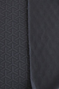 Black Interwoven Squares Quilted Knit | By The Half Yard
