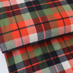 Load image into Gallery viewer, Hot Orange/Navy/Moss Plaid | Mammoth Flannel | Robert Kaufman
