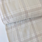 Load image into Gallery viewer, 1YD 34IN REMNANT; Bone &amp; Ivory Plaid | Mammoth Flannel | Robert Kaufman
