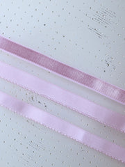 Load image into Gallery viewer, Lilac Snow Satin Strap &amp; Picot Elastic
