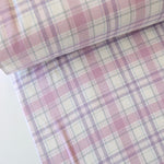 Load image into Gallery viewer, Ivory/Blush/Lavender Plaid | Mammoth Flannel | Robert Kaufman
