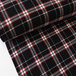 Load image into Gallery viewer, Black/Red/Ivory Plaid | Mammoth Flannel | Robert Kaufman
