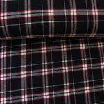Load image into Gallery viewer, Black/Red/Ivory Plaid | Mammoth Flannel | Robert Kaufman

