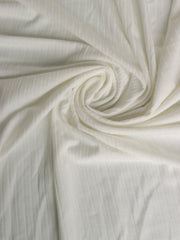 Load image into Gallery viewer, 1YD PRECUT; Ivory 8x3 Yummy Rib Knit