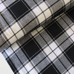 Load image into Gallery viewer, Black &amp; White Plaid | Mammoth Flannel | Robert Kaufman
