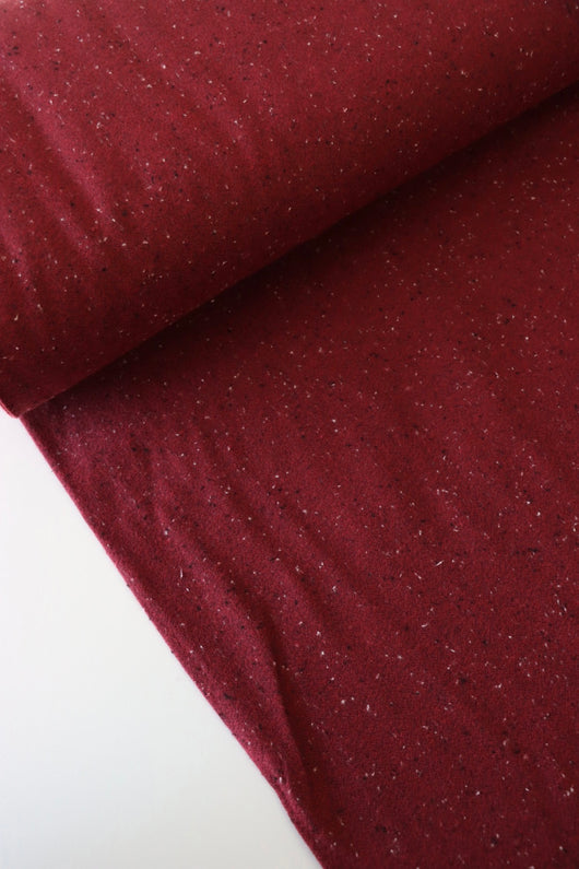 Crimson | Shetland Speckled Flannel | Robert Kaufman