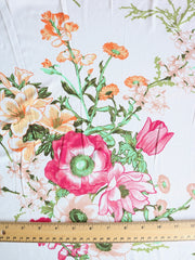 Load image into Gallery viewer, Esme Floral on Ivory Double Brushed Poly
