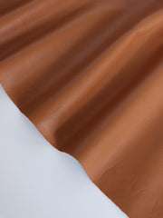 Load image into Gallery viewer, Camel Fleece Backed Vegan Stretch Leather