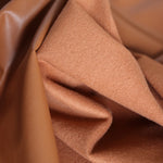 Load image into Gallery viewer, Camel Fleece Backed Vegan Stretch Leather
