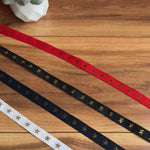 Load image into Gallery viewer, 1/2" Woven Gold Star Tape
