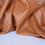 Load image into Gallery viewer, Camel Fleece Backed Vegan Stretch Leather
