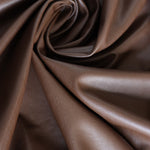 Load image into Gallery viewer, Brown Fleece Backed Vegan Stretch Leather
