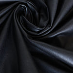 Load image into Gallery viewer, Black Fleece Backed Vegan Stretch Leather
