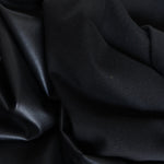 Load image into Gallery viewer, Black Fleece Backed Vegan Stretch Leather
