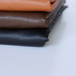 Load image into Gallery viewer, Brown Fleece Backed Vegan Stretch Leather
