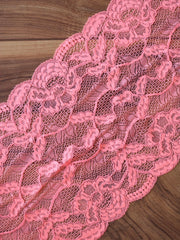 Load image into Gallery viewer, Coral Flash 9&quot; Wide Stretch Lace

