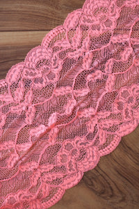 Coral Flash 9" Wide Stretch Lace