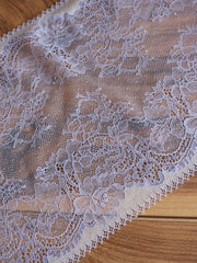 Load image into Gallery viewer, Lilac &amp; Ivory 9" Wide Stretch Lace